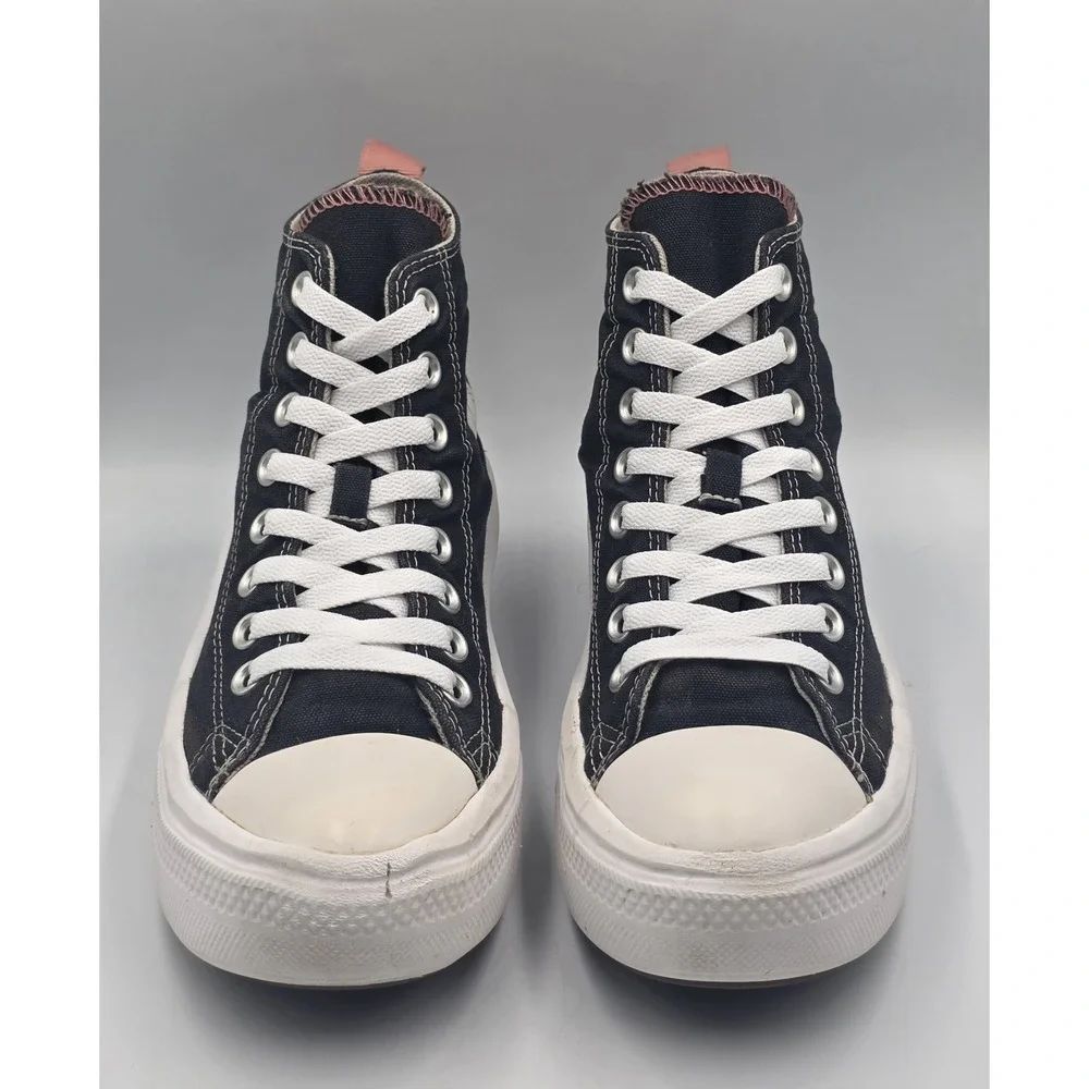 Converse Chuck Taylor AllStar High Move Platform Womens Black-Pink Sneakers 6.5